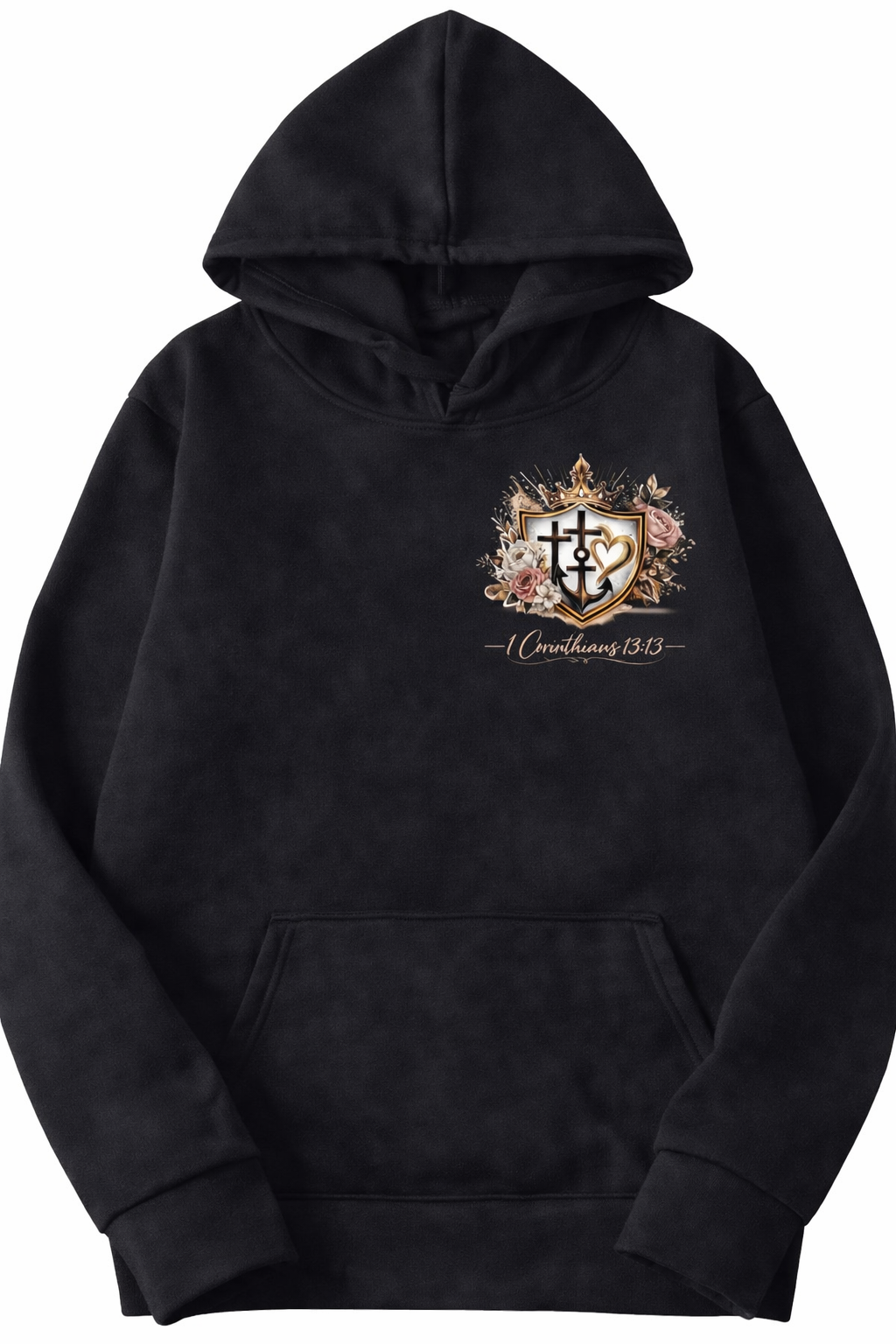 The Legacy Crest Hoodie – Faith • Hope • Love - Black